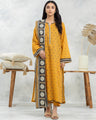 Unstitched Mustard Printed Lawn 3 Piece - EWU24A1-29469-3P