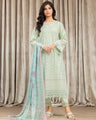 EWU24V2-30056-3P Unstitched Light Green Embroidered Cambric 3 Piece