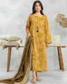 Unstitched Mustard Printed Cambric 3 Piece - EWU24A2-28520-3P