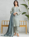 Unstitched Light Green Printed Cambric 3 Piece - EWU24A2-29005-3P