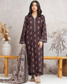 Unstitched Plum Printed Cambric 3 Piece - EWU24A2-29633-3P