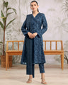 Unstitched Navy Printed Khaddar 3 Piece - EWU24A3-29500-3P