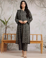 Unstitched Black Printed Khaddar 3 Piece - EWU24A3-29615-3P