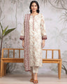 Unstitched Light Beige Printed Khaddar 3 Piece - EWU24A3-29817-3P