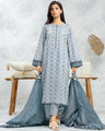 EWU24A4-29124-3P Unstitched Grey Printed Viscose 3 Piece