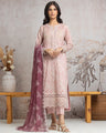 Unstitched Light Pink Embroidered Cambric 3 Piece - EWU24V2-30030-3P