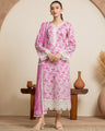 Unstitched Pink Embroidered Lawn 3 Piece - EWU24V1-28608-3P