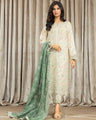 Unstitched Cream Embroidered Lawn 3 Piece - EWU24V1-28611-3P