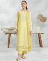 Unstitched Light Yellow Embroidered Cambric 3 Piece - EWU24V2-30149-3P