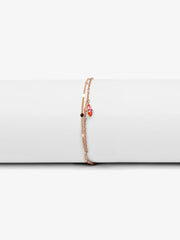 Golden Layered Teardrop Bracelet - EAWB5-002