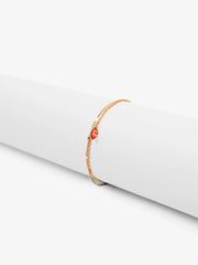 Golden Layered Teardrop Bracelet - EAWB5-002