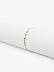 Gold Tone Heart Bracelet - EAWB5-004