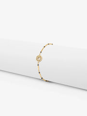 Gold-Tone Lotus Bracelet - EAWB5-029