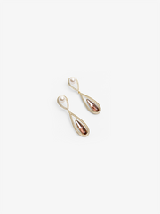 Elegant Pearl & Teardrop Crystal Dangle Earrings - EAWE5-005