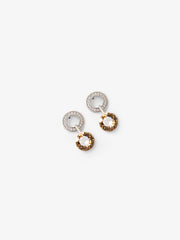 Sliver Crystal Drop Earrings - EAWE5-047