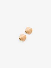 Gold Tone Peach Sculptural Studs- EAWE5-065