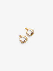 Gold Tone Drop Earrings - EAWE5-072