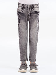 Boy's Grey Denim Pant - EBBDP5-024