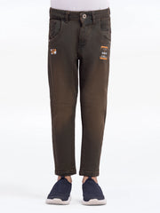 Boy's Brown Denim Pant - EBBDP5-026