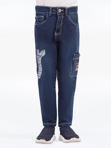Boy's Blue Denim Pant - EBBDP5-031