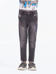 Boy's Grey Denim Pant - EBBDP5-037