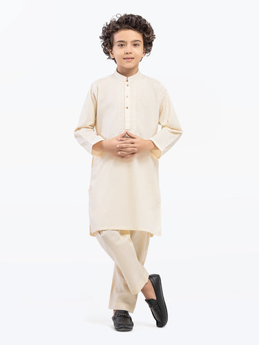 Boy's Cream Kurta Pajama - EBTKP5-022