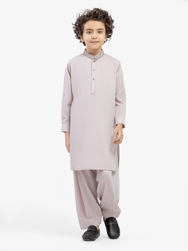 Boy's Light Mauve Kurta Shalwar - EBTKS5-4036