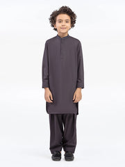Boy's Charcoal Kurta Shalwar - EBTKS5-4039