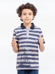 Boy's Htr-Grey Polo Shirt - EBTPS5-001