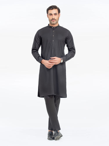 Men's Black Kurta Pajama - EMTKPT5-067