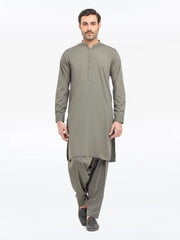 Men's Sage Green Kurta Shalwar - EMTKST5-99538