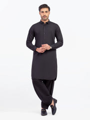 Men's Black Kurta Shalwar - EMTKST5-99564