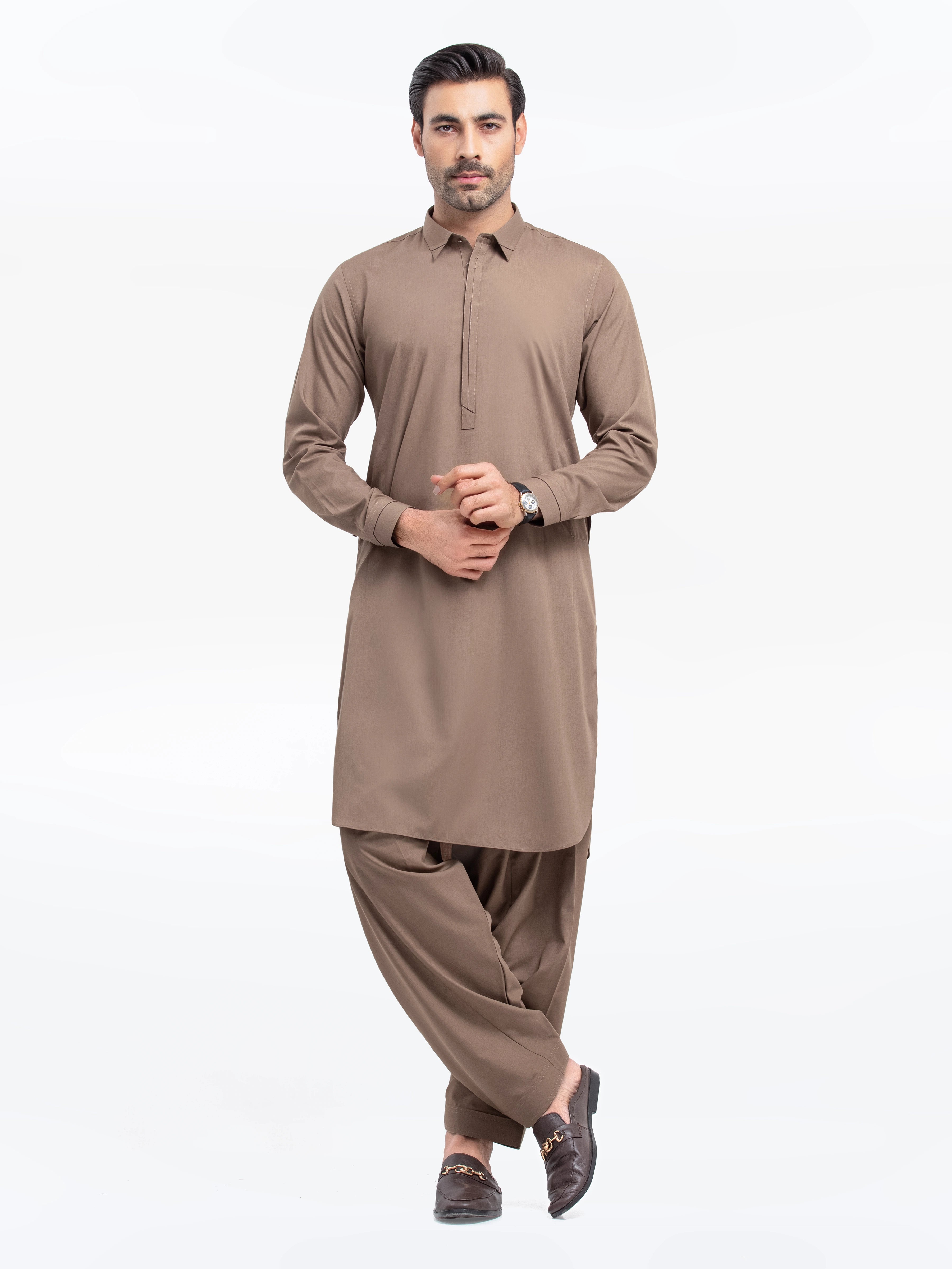 Men's Coffee Kurta Shalwar - EMTKST5-99514