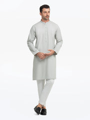 Men's Light Grey Kurta - EMTK5-99541
