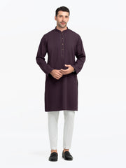 Men's Plum Kurta - EMTK5-99542