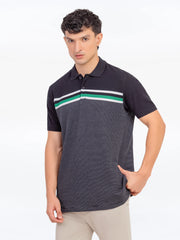 Men's Black Polo Shirt - EMTPS5-029