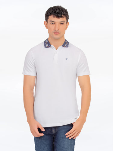 Men's White Polo Shirt - EMTPS5-075