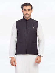 Men's Black Waist Coat - EMTWCP5-35952