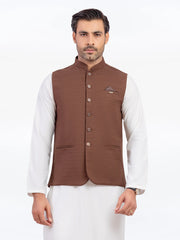 Men's Brown Waist Coat - EMTWC5-35957