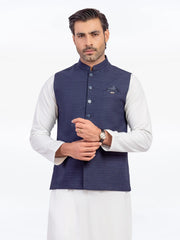 Men's Navy Waist Coat - EMTWC5-35958