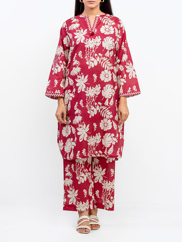 Pret 2Pc Embroidered Cambric Co-Ord Set - EWTKE5-81627ST