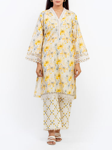 Pret 2Pc Embroidered Jacquard Shirt Trouser - EWTKE5-81693ST