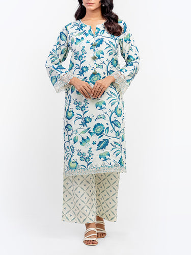Pret 2Pc Embroidered Jacquard Shirt Trouser - EWTKE5-81694ST