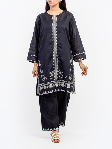 Pret 2Pc Embroidered Lawn Slub Shirt Trouser - EWTKE5-82100ST