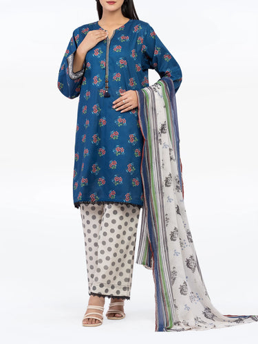 Pret 3Pc Printed Cambric Suit - EWTKP5-81706-3P