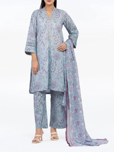 Pret 3Pc Printed Cambric Suit - EWTKP5-81713-3P