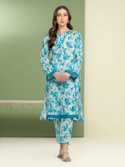 Unstitched Sea Green Printed Lawn 2 Piece - EWU5A1-35605ST