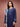 Unstitched Navy Blue Embroidered Lawn 3 Piece - EWU5V1-31222-3P