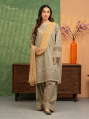 Unstitched Embroidered Lawn Suit - EWU5V1-31411-3P
