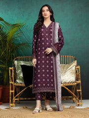 Embroidered Dobby Suit - EWU5V7-30369-3P